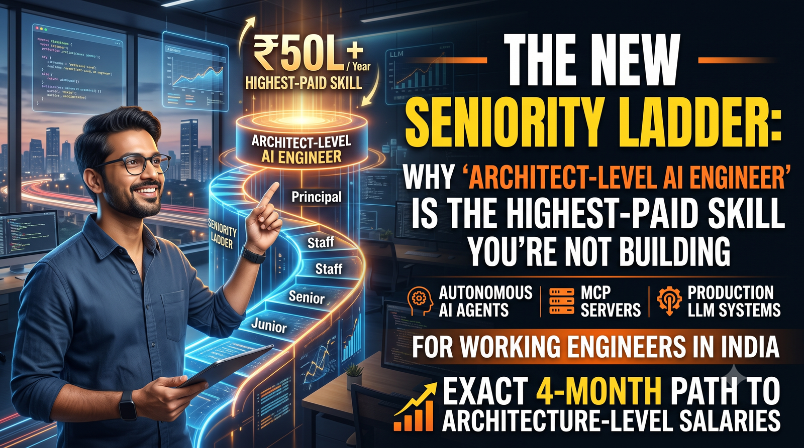 The New Seniority Ladder: Why 'Architect-Level AI Engineer' Is the Highest-Paid Skill You're Not Building