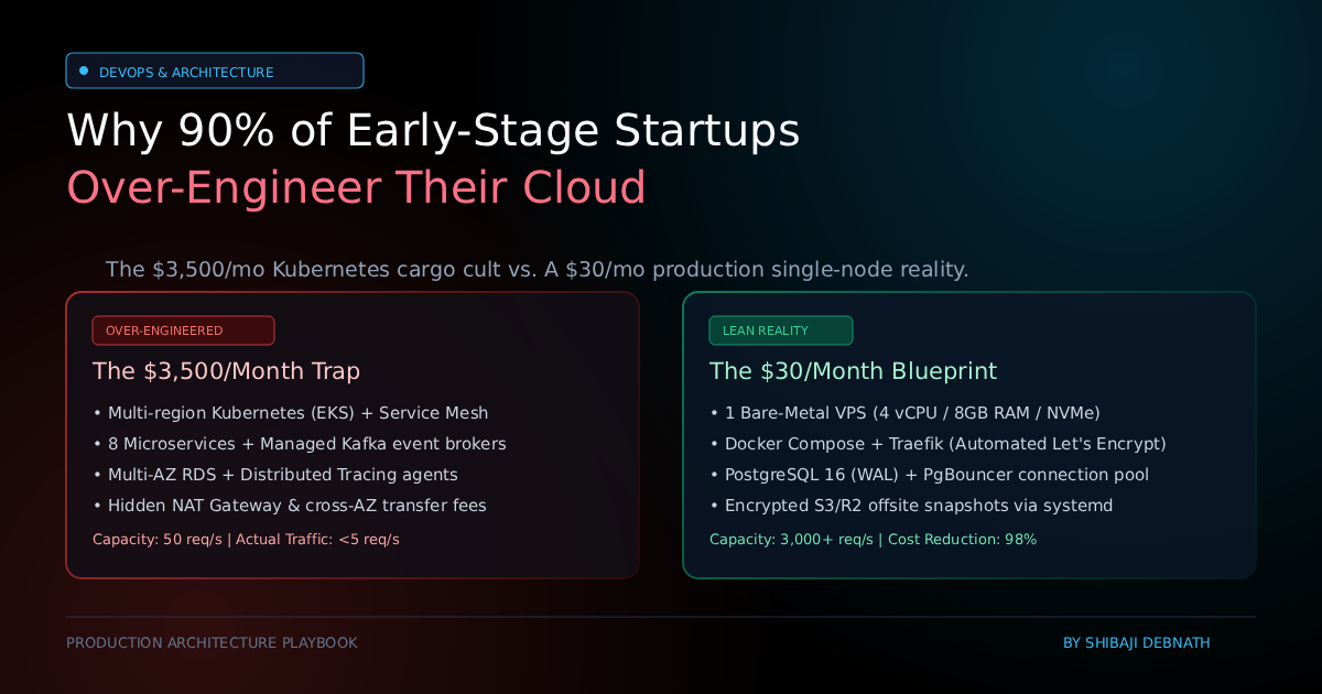 Why 90% of Early-Stage Startups Over-Engineer Their Cloud Infrastructure