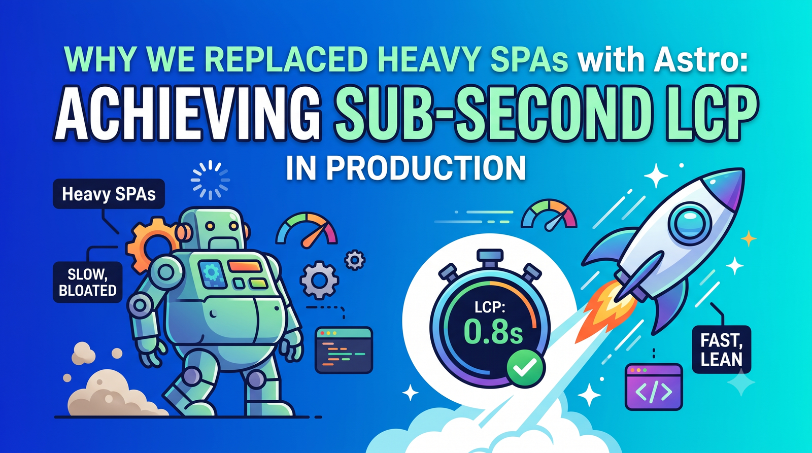 Why We Replaced Heavy SPAs with Astro: Achieving Sub-Second LCP in Production