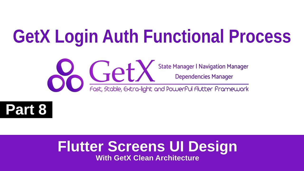 GetX Login Auth Process | Flutter GetX Clean Architecture